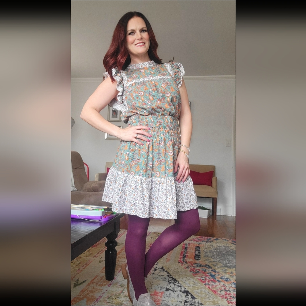 Universal Thread Paisley Boho Dress-Size Medium